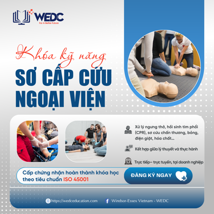 Khóa học sơ cấp cứu ngoại viện cho Doanh Nghiệp