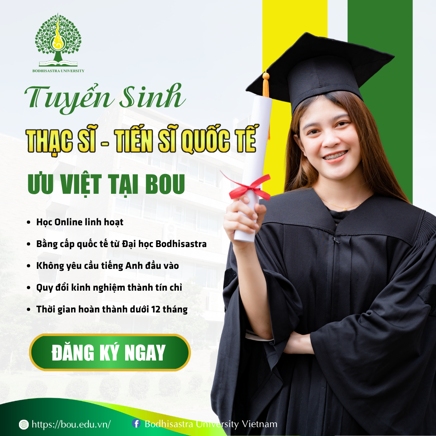 Tuyển Sinh Thạc Sĩ, Tiến Sĩ Quốc Tế Cùng BOU: Biến Giấc Mơ Thành Hiện Thực