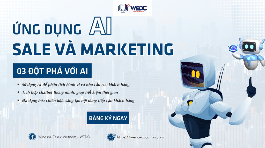 Khóa đào tạo kỹ năng AI Ứng Dụng Trong Sales & Marketing