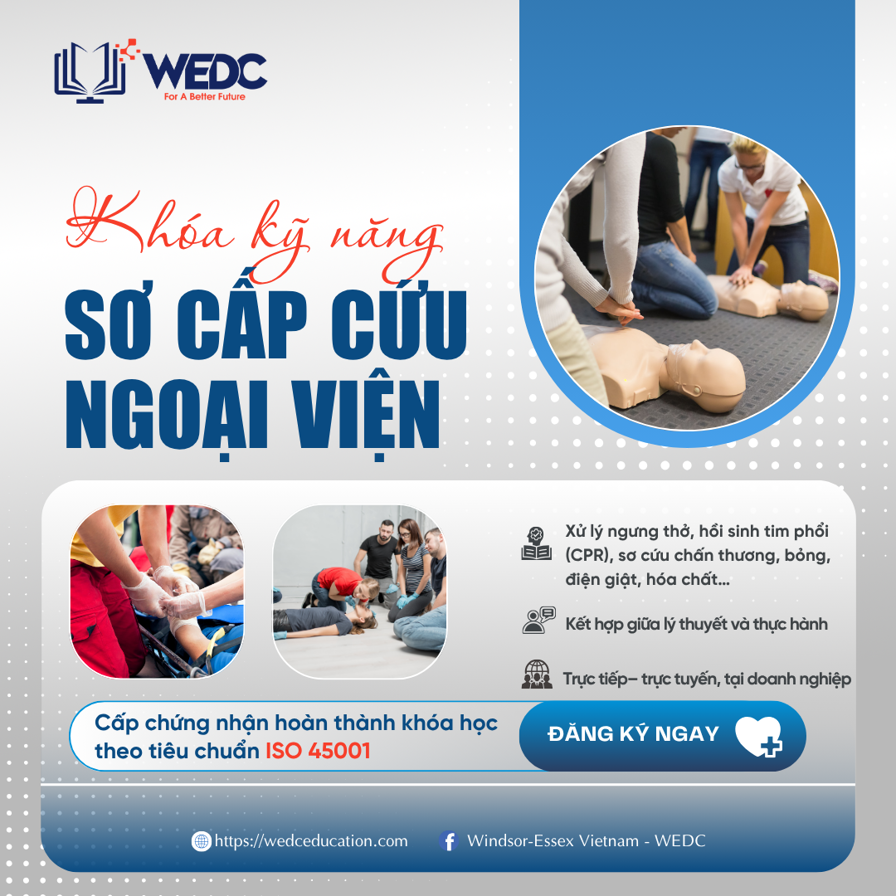 Khóa học sơ cấp cứu ngoại viện cho Doanh Nghiệp