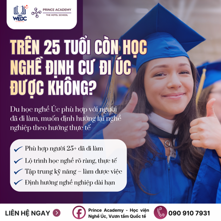 TRÊN 25 TUỔI CÒN CƠ HỘI HỌC NGHỀ VÀ ĐỊNH CƯ ÚC KHÔNG?