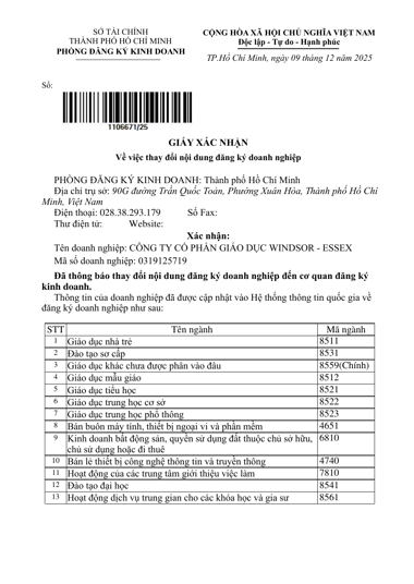 GIẤY CHỨNG NHẬN TƯ VẤN DU HỌC